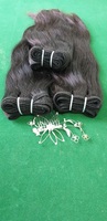 Extensions de queue de cheval en cheveux vierges indiens Remy, qualité excellente, lisses et soyeuses, double trame, 100% cheveux humains