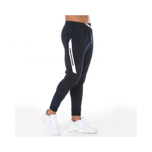 Pantalones de algodón ajustados para hombre, ropa de calidad premium personalizada, informal, para correr, venta al por mayor - Product Image 3