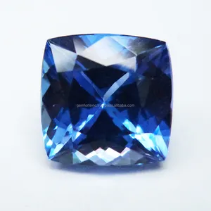 13X13MM Cushion Cut Blue Tanzanite Gemstone Large Size Ring Pendant DIY Jewelry Gemstone Wholesale Price AAAA Tanzanite Stone
