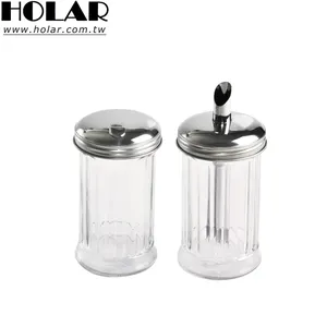 Holar-dispensador de café y azúcar hecho en Taiwán, con vidrio y acero inoxidable