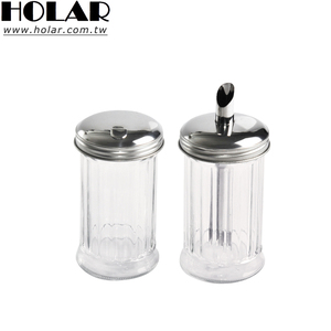 [Holar] Taiwan Made Coffee and <b>Sugar</b> Dispenser with Glass & Stainless Steel - Product Image 1