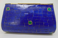 Seenda — pochette de soirée en mosaïque de pierre pour femme, porte-monnaie avec motif de Logo artisanal personnalisé, vente en gros