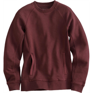 Prix de gros Logo personnalisé de haute qualité Blank Plain 350 GSM Best Cotton Fleece Crew Neck Sweatshirts - Product Image 6