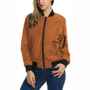 Blouson bombardier décontracté d'hiver léger de haute qualité Design personnalisé avec décoration de motif attrayant Tissu de laine tricoté lisse - Product Image 3