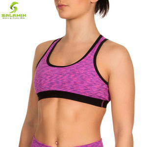 Sujetador deportivo ligero y sencillo, cómodo, de tela elástica, de algodón y LICRA - Product Image 3