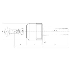 Futura — Center de roulement NC 70, outil de tournage de haute qualité - Product Image 4