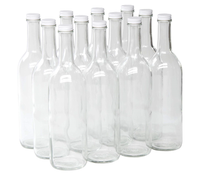 Bouteille en verre transparent pour vin de 750 ml de North Mountain Supply