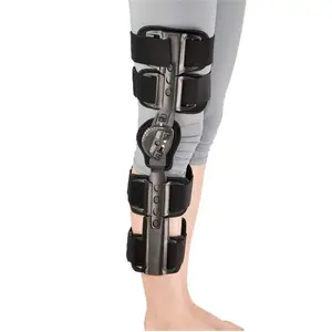 Professional Medical Knee Brace with Hinge Stabilizer Cotton Nylon and Plastic Protective and Protective Ney Style Support