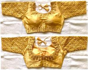 Blusa de diseñador para fiesta, ropa de diario de última colección, larga, multicolor, bordada, trabajo, elegante - Product Image 3