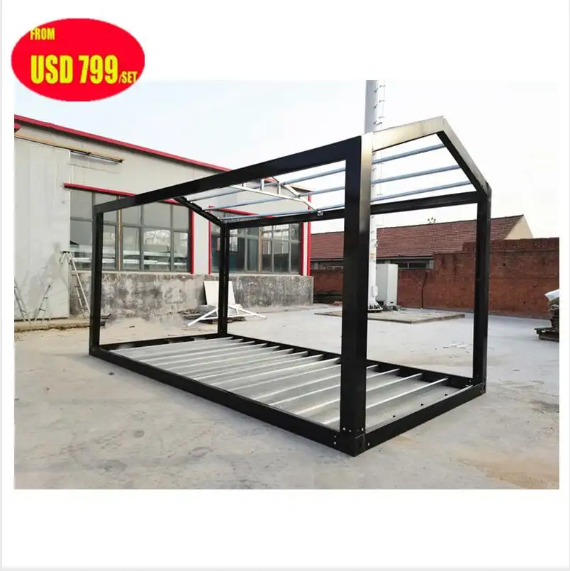 Living Movable steel structure Modular Prefabricated knock down 20ft homes prefab container house housing