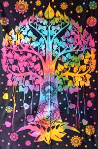 Petite Affiche Lotus Bouddha Tarot Carte Tapisserie Tenture Coton Porte Décor Imprimé Belle Fait Main Par Des Expéditeurs Indiens - Product Image 4