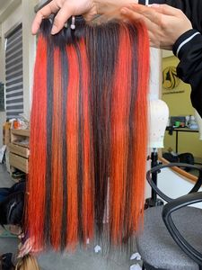 Extensions de cheveux vietnamiennes de haute qualité, lisses, soyeuses, couleur piano personnalisable - Product Image 1