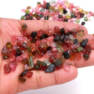 Gema Natural de turmalina para hacer joyas, Gema multicolor suelta, turmalina, mezcla de colores - Product Image 4