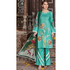 Vestido de césped paquistaní para mujer, traje de césped a la moda, shalwar kameez, novedad de verano