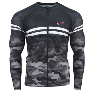 GAF OEM ODM Rash Guard pour hommes Sublimation imprimé Spandex Bjj Rash Guard Gym Surf Plongée Rash guard Compression Shirts MMA - Product Image 4