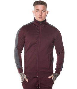 <b>Men's</b> <b>Turtle</b> <b>Neck</b> Full Front Zipper Tracksuit Set <b>Men's</b> High <b>Neck</b> Side Stripe Sweatsuit Set - Product Image 2