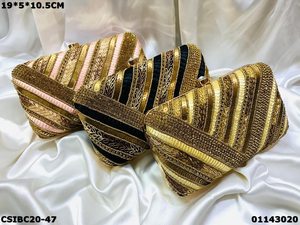 Elegant Designer Silk Evening <b>Bag</b> Bridal <b>Box</b> <b>Clutch</b> - Product Image 2