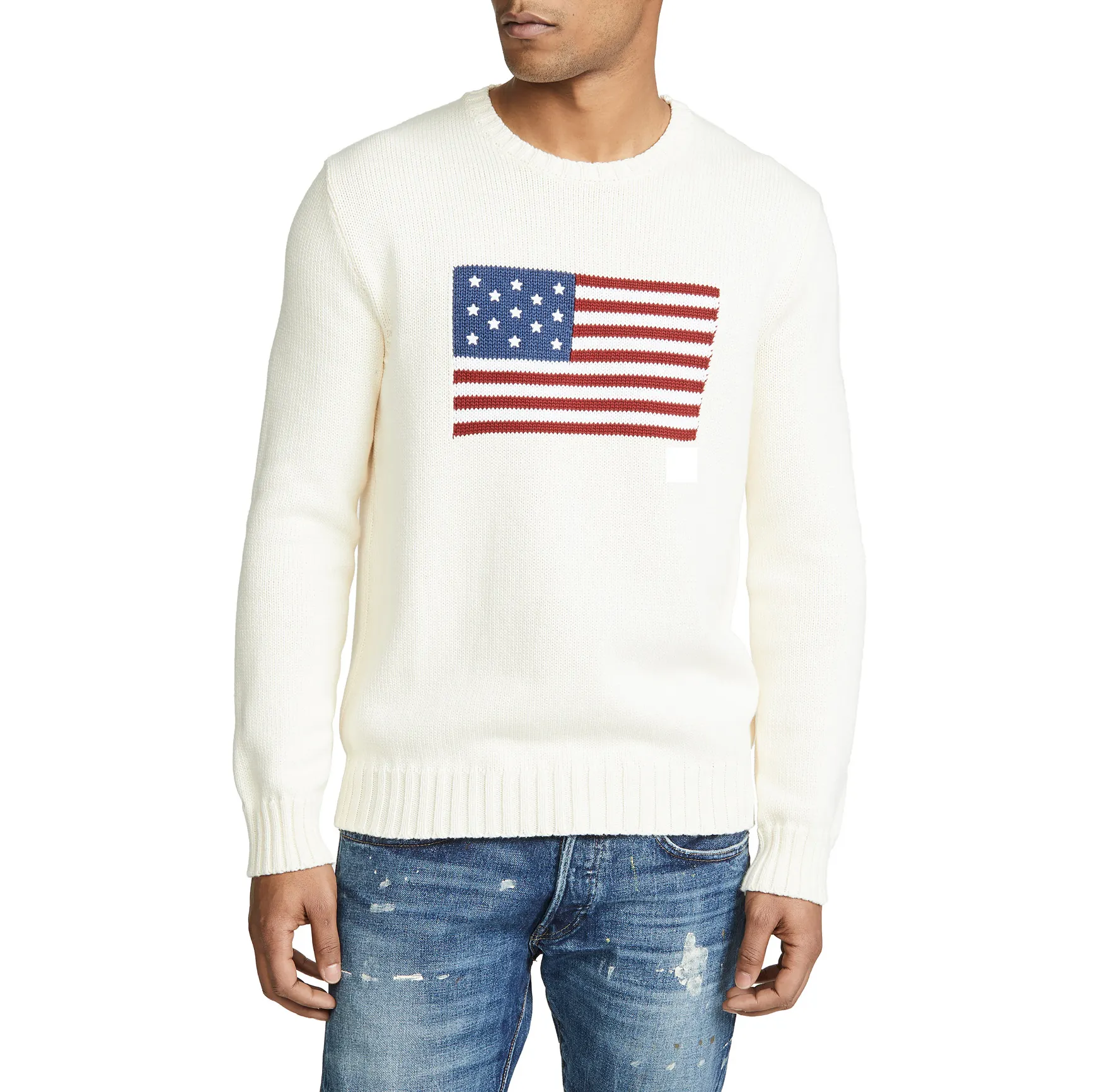 Sweaters Knitted Men Cotton Polyester Crew Sweater Thick Crew Neck Casual Sweaters Mens Standard Wool Breathable Pullover