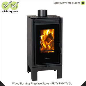 Poêle à bois autoportant de design moderne en acier de 88 kg 460x410x920mm pour une utilisation intérieure dans les chambres ou les villas - Product Image 2