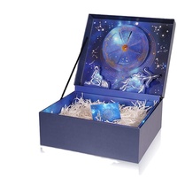Boîtes cadeaux avec couvercle à motif 3D, design carré, emballage en papier pour Noël
