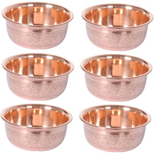 Cobre king-tazón de servicio de fruta chapado Internacional, bandejas y platos grandes para servidor de frutas, fabricantes de cuencos de metal modernos para fruta - Product Image 4