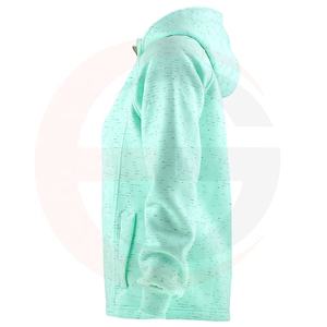 Sweat à capuche zippé personnalisé en polaire pour femmes, taille plus, automne, sweat à capuche personnalisé en plusieurs couleurs, polyester/coton - Product Image 4
