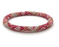 Pulseras de Cuentas de Vidrio Hechas a Mano por Ahana, Pulseras de Cuentas de Ganchillo para Mujer, Joyería para Bodas y Regalos, Multicolor, de Nepal