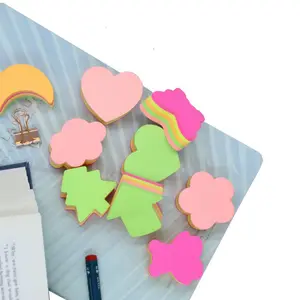 Fabriek Afdrukken Custom Vormige Unieke Sticky Notes Memo Pad Voor Thuis Bericht Geplaatst Het Planner Stickers Blocnotes Kantoor