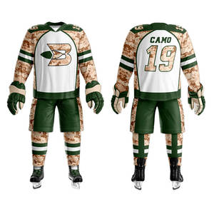 Uniformes de Hockey sur glace, d'équipe d'équipe de collège, de conception personnalisée, vêtements de sport à haut et en bas, Service OEM pour hommes, pour adultes, nouvelle collection - Product Image 1