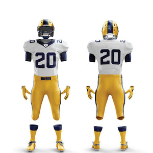 เสื้อเจอร์ซีย์ฟุตบอลอเมริกันสำหรับเด็กพิมพ์ซับลิเมชันแขนสั้นผ้าสแปนเด็กซ์โพลีเอสเตอร์ยืดได้ออกแบบได้ตามต้องการ - Product Image 6