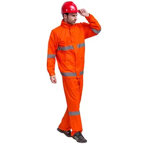 Men Customized Logo Printed With Fashionable Worker High Visibility Uniform