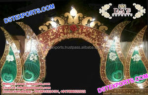 Pilares de madera para puerta y pasarela de boda, decoración de puerta de entrada, novedad - Product Image 4