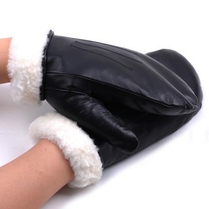 Mitaines en cuir d'hiver temps froid mitaines en cuir pour les doigts hiver temps froid mitaine en cuir mode prix bas prix - Product Image 2