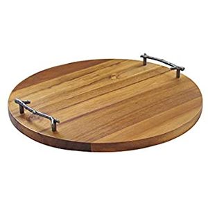 ถาดไม้สำหรับเสิร์ฟแบบยังไม่เสร็จสมบูรณ์ พร้อมโลโก้ตามสั่ง ผิวไม้ธรรมชาติ ขนาดตามสั่ง - Product Image 1