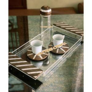 Bandejas de Madera Pulida de Alta Calidad con Incrustaciones de Nácar, Estilo Animal, para Servir, Quemadores de Incienso, Porta Incienso, Regalos - Product Image 2