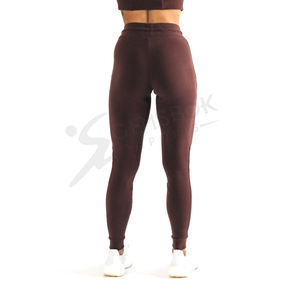 2022 nouveauté femmes ajusté simple brossé survêtement haute qualité personnalisé décontracté Fitness pantalon pour l'hiver en gros - Product Image 4