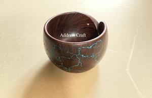 เรซิ่นทำด้วยมืออีพ็อกซี่ชามไหมพรมเคลือบอุปกรณ์ตะขอถักโครเชต์สำหรับตกแต่งบ้านของขวัญสไตล์ความรัก - Product Image 5