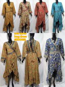 Robe de plage en soie style bohème indien pour femme, vêtements d'été à imprimé traditionnel, nouvelle collection - Product Image 3