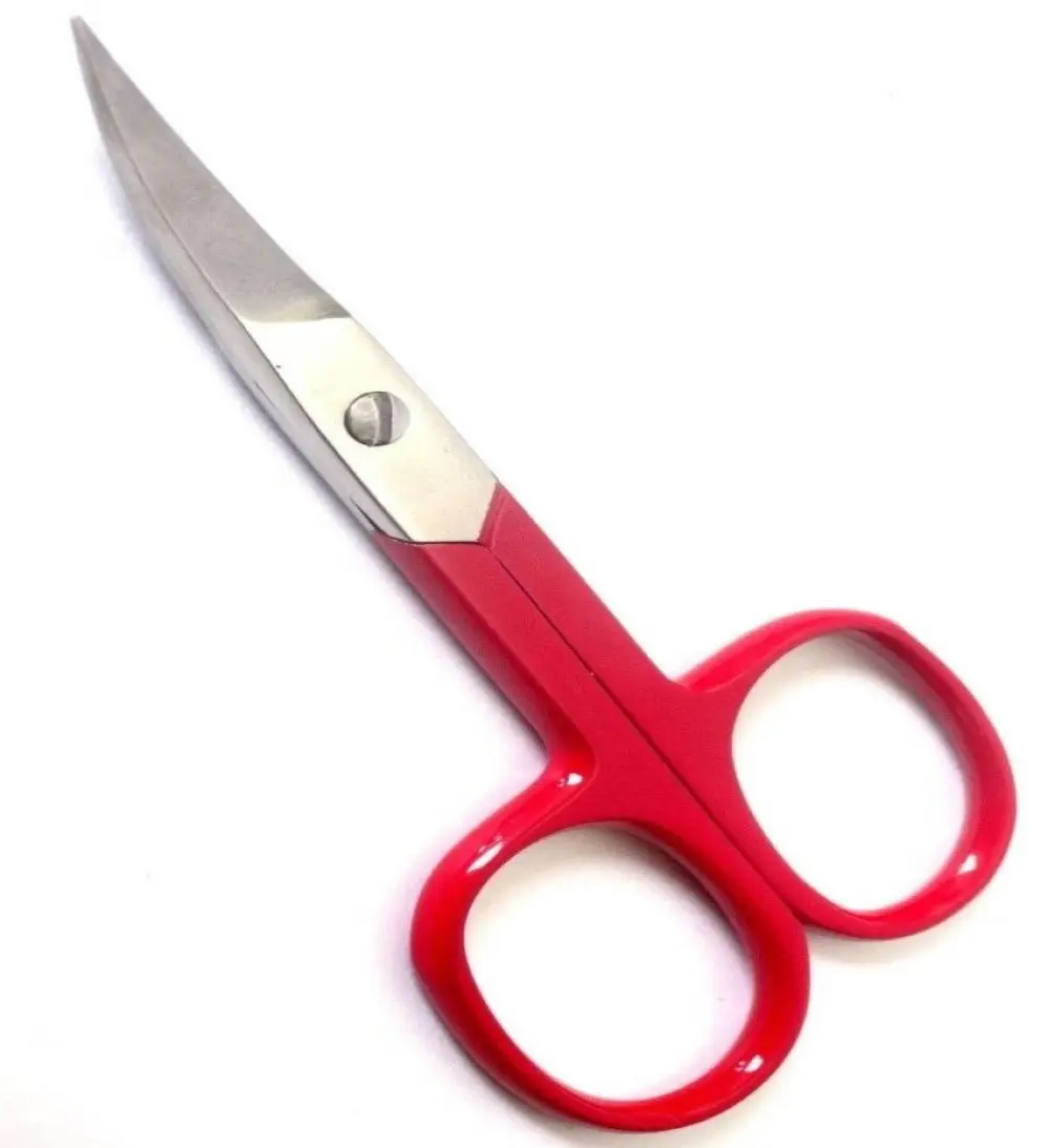 Professional Finger Toe Nail Scissors Steel Cuticle Scissor Curved