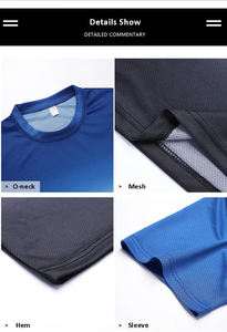 Vente en gros, survêtement décontracté de haute qualité, extensible, short de course, T-shirt coloré, contraste de couleur, ensembles de Shorts - Product Image 5