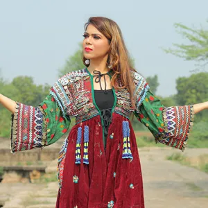 Cổ Điển Afghanistan Đám Cưới Nước Tư Quy Dresses - Bohemian Afghanistan Nước Tư Quy Tribal Dress-Tua Đồng Tiền Cổ Điển Nước Tư Quy Quần Áo