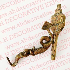 Tenture murale cloche de noël laiton Antique coulé utilisé nourriture cloche à la main pour bureau cloche à la main - Product Image 3