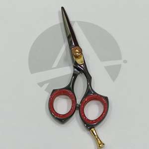 Ciseaux de coiffure de coiffeur enduits de noir de titane professionnel Ciseaux de coupe de cheveux en acier inoxydable de 5 pouces fabriqués au Pakistan - Product Image 6