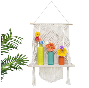 Macrame Classic Style Wall Hanging Shelf - Product Image 1