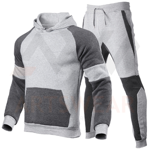 Chándal deportivo para hombre, de color liso, con bolsillo canguro, 100% algodón polar, logotipo personalizado, diferentes colores, el más vendido al por mayor. - Product Image 4