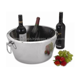 Enfriador de vino de doble pared, fabricante de bañera de bebidas, bañera decorativa de alta calidad de acero inoxidable y cubo de hielo - Product Image 2