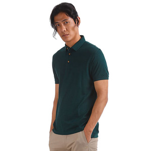 Conception personnalisée Vente en gros Meilleure vente Polo uni décontracté à manches courtes de couleur verte pour hommes - Product Image 3