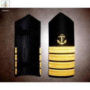 OEM 3 y 4 Gold Stripes Propeller Shoulder Boards Charreteras Uniforme personalizado Accesorios para la tripulación del teniente mayor - Product Image 2