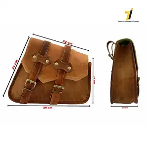 Кожаная сумка-седло для мотоцикла, коричневая сумка, боковые сумки для багажа, сумка-Седло