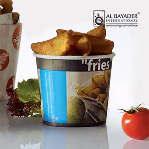 Al Bayader papel baldes de frango fritas